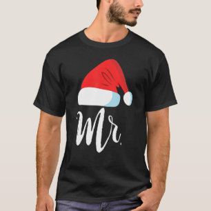 Camiseta Sr. e Sra. Clause Casais que coincidem com Papais