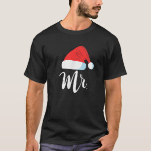 Camiseta Sr. e Sra. Clause Casais que coincidem com Papais