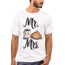 Sr. e Sra. Cute Coffee e Croissant Casal Desi