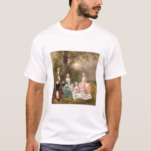 Camiseta Sr. e Sra. John Gravenor e suas filhas, Eliz