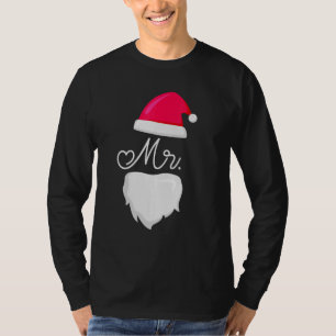 Camiseta Sr. e Sra. Papai Noel Casais de pijamas que combin