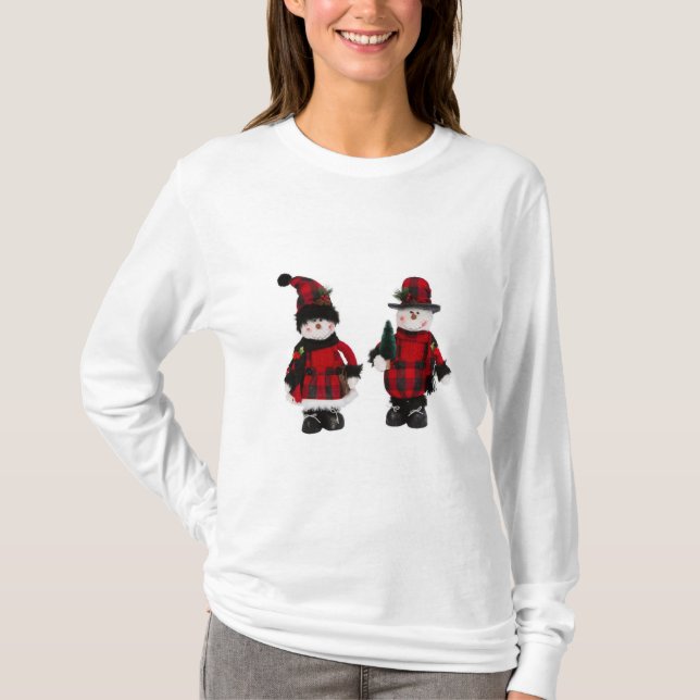 CAMISETA SR. E SRA. SNOWMEN/SNOWWOMEN (Frente)