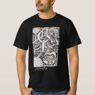 Camiseta Sr. Emptyful, desenho a tinta
