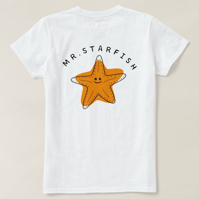 Camiseta Sr. Estrela-do-Mar (Verso do Design)