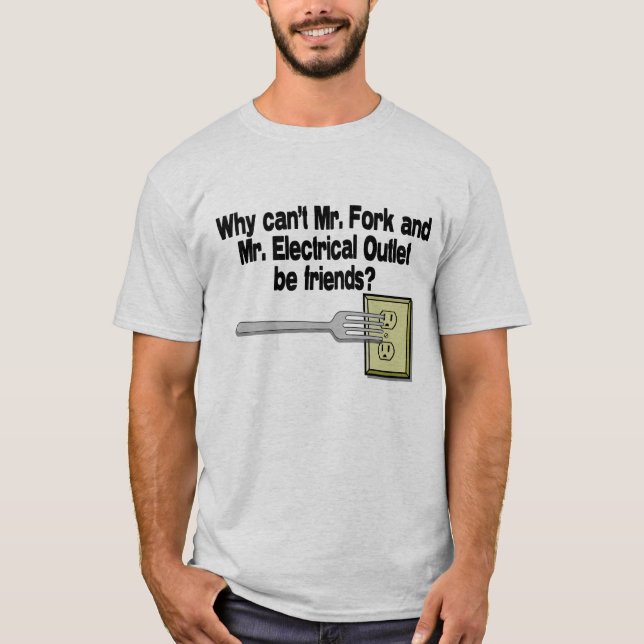 Camiseta Sr. Forquilha & Sr. Tomada (Frente)