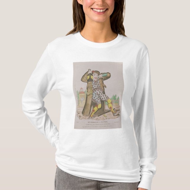 Camiseta Sr. Grimaldi como o palhaço, iluminação (Frente)