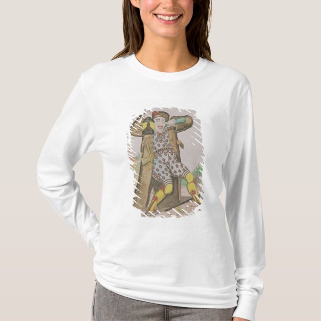 Camiseta Sr. Grimaldi como o palhaço, iluminação (Frente)