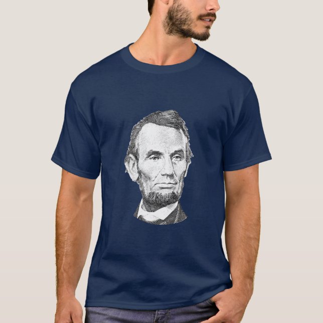 Camiseta Sr. Lincoln -- O presidente de América (Frente)