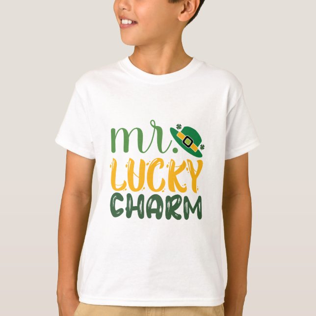 Camiseta Sr. Lucky Charm Rua, T-Shirt do Dia de Patrick (Frente)