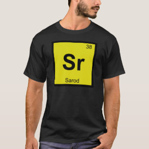 Camiseta Sr - Química Musical do Sarod Símbolo da Tabela Pe