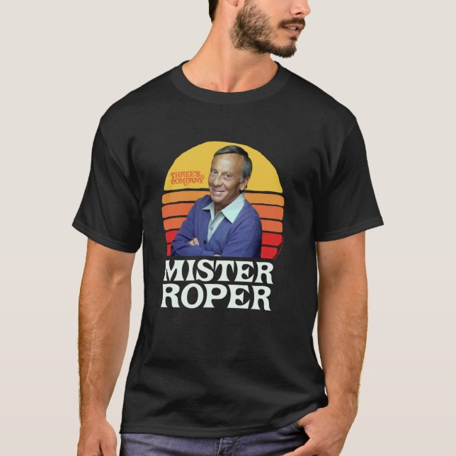 Camiseta Sr. Roper Funny Stanley Roper anos 80 Sunset Três (Frente)