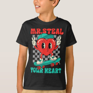 Camiseta Sr. Roube Seu Coração Para Meninos Bebês Dia dos N