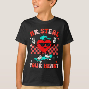 Camiseta Sr. Roube Seu Coração Para Meninos Bebês Dia dos N