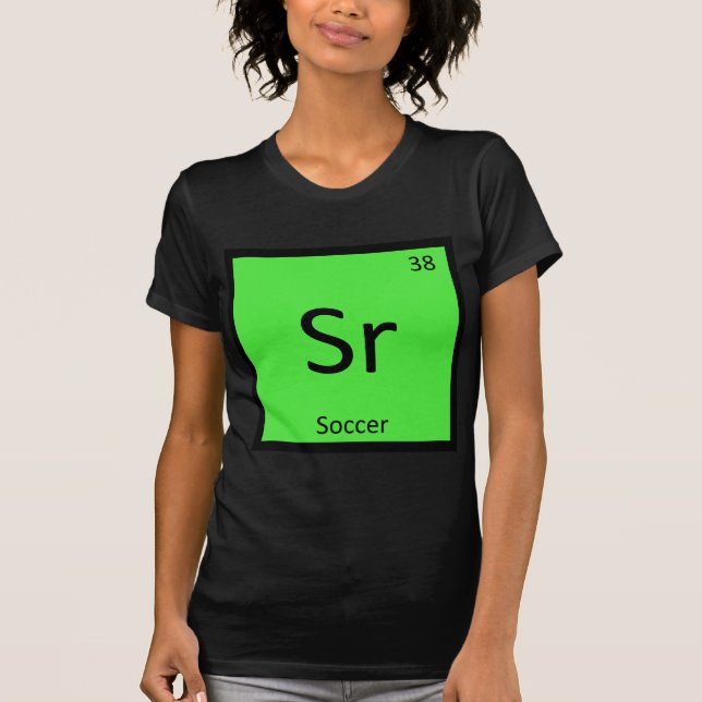 Camiseta Sr - Símbolo de Mesa Periódica de Química de Futeb (Frente)