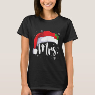 Camiseta Sr. Sra. Claus Casais De Natal Que Correspondem A