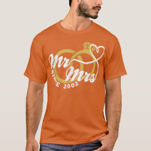 Camiseta Sr. & Sra. desde 2002 Matc do 20