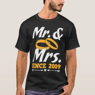 Camiseta Sr. & Sra. Desde 2009 Casal Mister And Misses