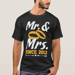 Camiseta Sr. & Sra. Desde 2012, Casal Gif Mister E Misses