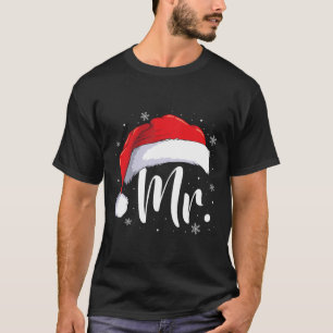 Camiseta Sr Sra Papai Noel Natal Casais Combinando Dele E D