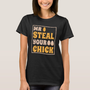 Camiseta Sr. Steal Seu Humor Primavera de Dia de Páscoa Pin