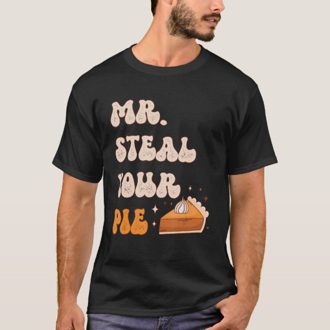 Camiseta Sr. Steal, Seu Pie Retro, Criança De Ação De Graça (Frente)