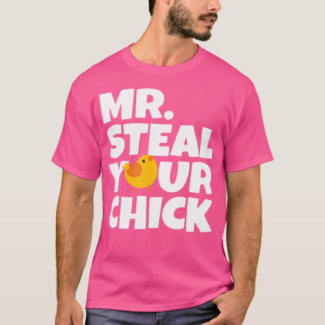 Camiseta Sr. Steal Sua Pintinho Páscoa Galinhas Ovo Huntin (Frente)