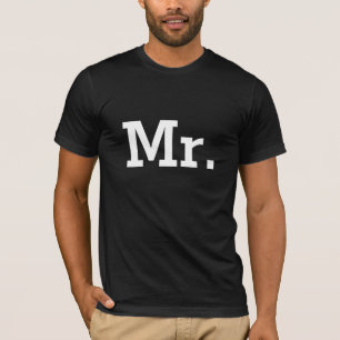 Camiseta Sr. t shirts para o noivo e o marido