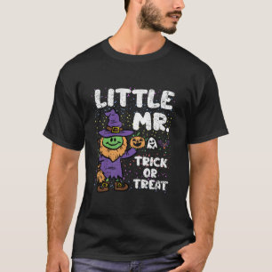 Camiseta Sr. Trick Ou Trate O Figurino Do Halloween Um Pouc