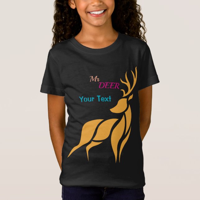 Camiseta Sr. Veado Gráfico – Estilo Rústico de Floresta (Frente)