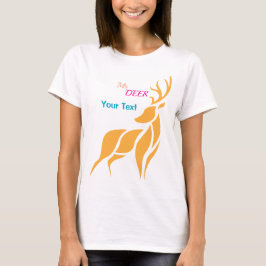Camiseta Sr. Veado Gráfico – Estilo Rústico de Floresta
