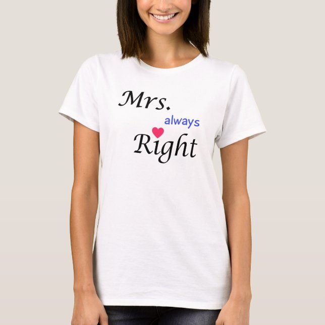 Camiseta Sra. Always Right Tee (Frente)