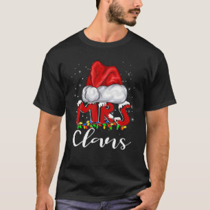 Camiseta Sra. Claus Costume Para Mulheres De Natal Coupl Pa