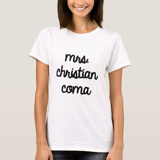Camiseta Sra. Cristão Coma (Frente)