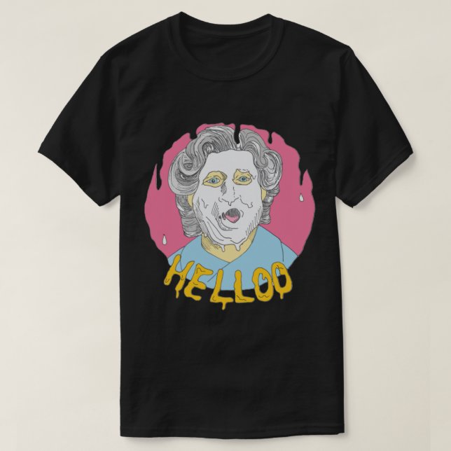 Camiseta Sra. Doubtfire Hello, robbie williams, presentes p (Frente do Design)