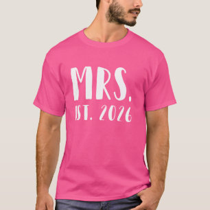 Camiseta Sra. Est. Mulher Recem casados 2026 Sr. & Sra.