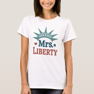 Camiseta Sra. Liberty Patriotic T-Shirt - Engraçado 4 de ju