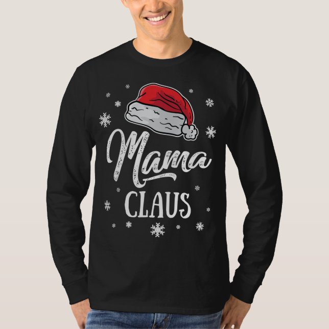 Camiseta Sra. Mama Papai Noel Natal Mãe Matando Família (Frente)