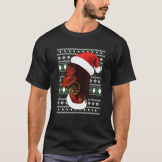 Camiseta Sra. Papais noeis Negra, apenas uma garota que ama