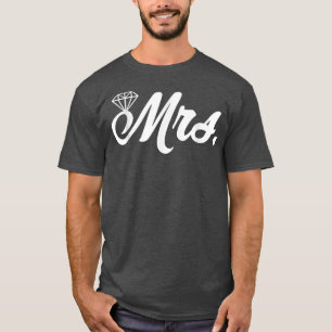 Camiseta Sra. Recem casados Esposa Noivado Honeymoon