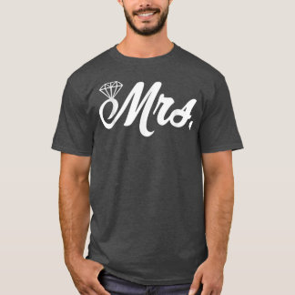 Camiseta Sra. Recem casados Esposa Noivado Honeymoon