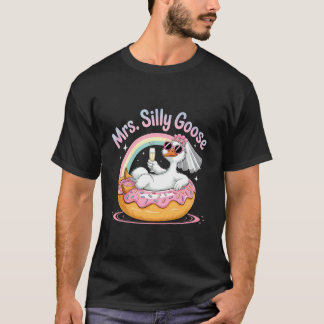 Camiseta Sra. Silly Goose Bridge para Ser Casamento Despedi