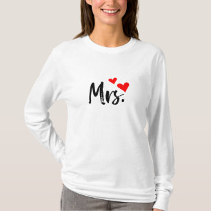 Camiseta Sra. T-Shirt - Adorável Tee com coração doce
