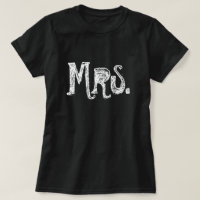 Sra. t shirts para a noiva/esposa