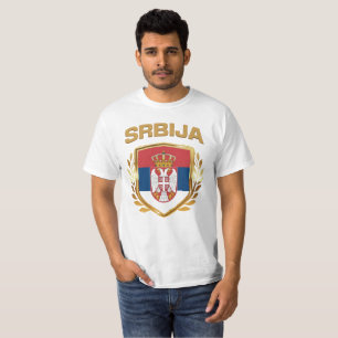 Camiseta Srbija Flag Shield Sérvia