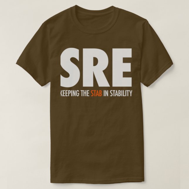 Camiseta SRE Mantendo a faca na estabilidade (Frente do Design)