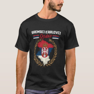 Camiseta Sremski Karlovci Sérvia Viagem da Sérvia Mapa De B