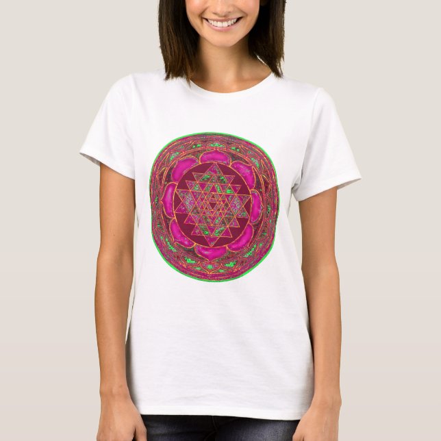 Camiseta Sri Lanca Yantra Mandala (Frente)