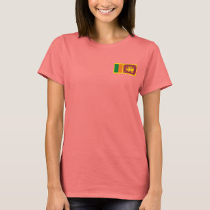 Camiseta Sri Lanka Bandeira + Mapa