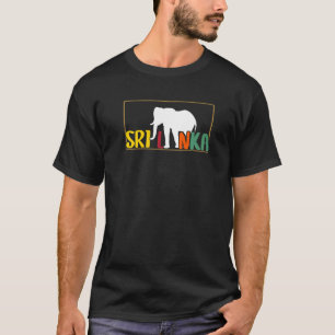 Camiseta Sri Lanka - Férias de Elefantes Viagem de Verão no