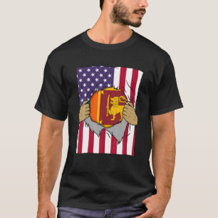 Camiseta Sri Lanka Flag Dentro Me Home Pride Sri Lanca Ame